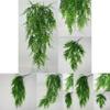 Элегантные искусственные растения, подвесные, искусственный макраме папоротник, суккулент для украшения стен