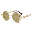 New Round Metal Sunglasses Steampunk Men Women Fashion Glasses Brand Designer Retro Vintage Sun Glasses Uv400