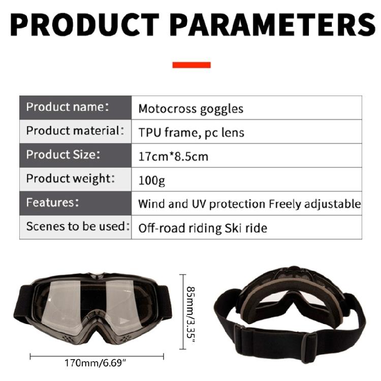 Мотоциклетные солнцезащитные очки Мотокроссовые защитные очки для ребенка Подростка