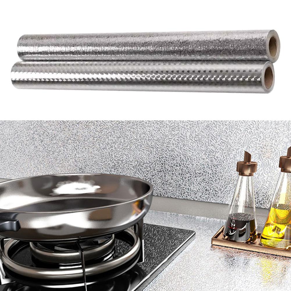 Self Kitchen Wall Film Foil Oilproof and Waterproof for Protecting Surfaces Like Splashbacks Counters and Dishwashers