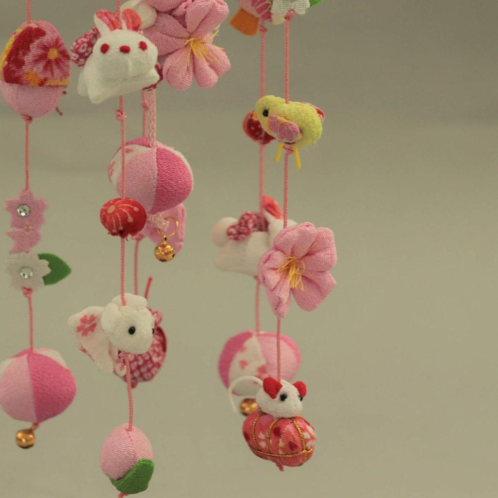 Hanging Hina Small Extra Small with Display Stand Doll, Rabbit, (48cm Tall),