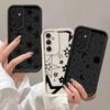 Чехол для телефона для Samsung Galaxy A55 A52 A33 чехлы A24 A15 A12 A23 A22 5G A54 A52s A53 A14 funda Чехол Пятиконечная Звезда Арт Звезда Луна Крутой