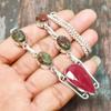 Dazzling Kashmir Red Ruby Gemstone Necklace Handmade 925 Sterling Silver Jewelry