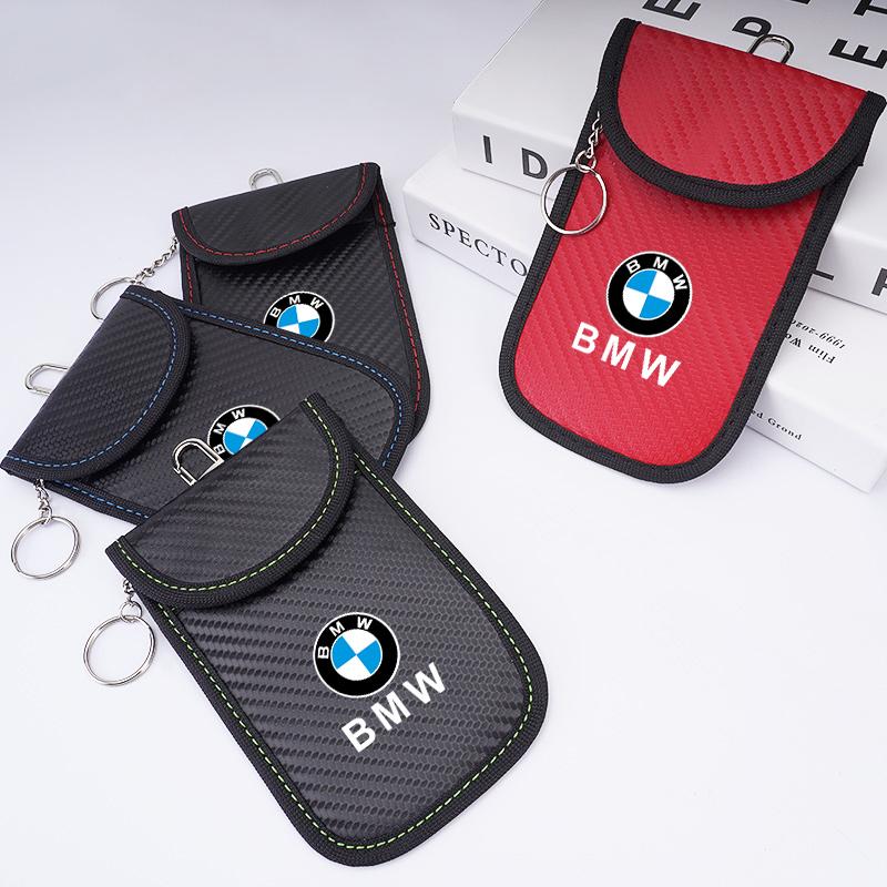 Car Key Case Signal Blocker Bag RFID Shielding Pocket Key Protector Anti-Theft Pouch For BMW E46 X1 X2 X3 X4 F48 G01 E83 F30 M IMNOV1