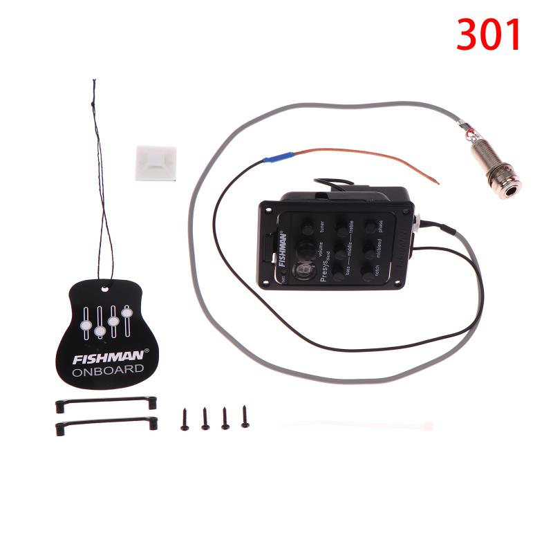 301 201 Fishman Звукосниматель для акустической гитары Электрический корпус Эквалайзер ЭК Tuner Гитарный усилитель Fishman Presys Blend Предусилитель