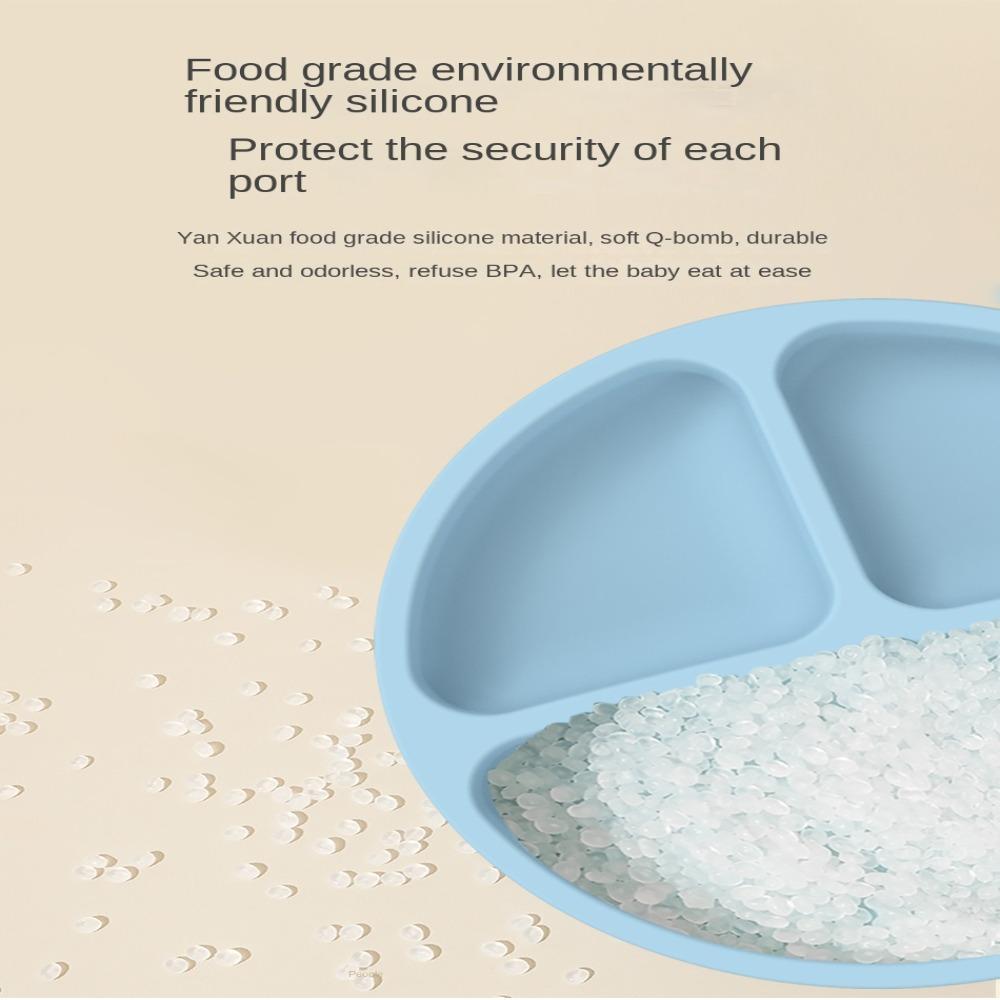 Детская тарелка для кормления Детская миска для кормления Поднос для хранения Силиконовая тарелка Поднос для еды Детская присоска