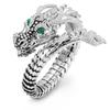 Cao Shi's Bold Platinum-Plated Dragon Hip-Hop Cocktail Ring