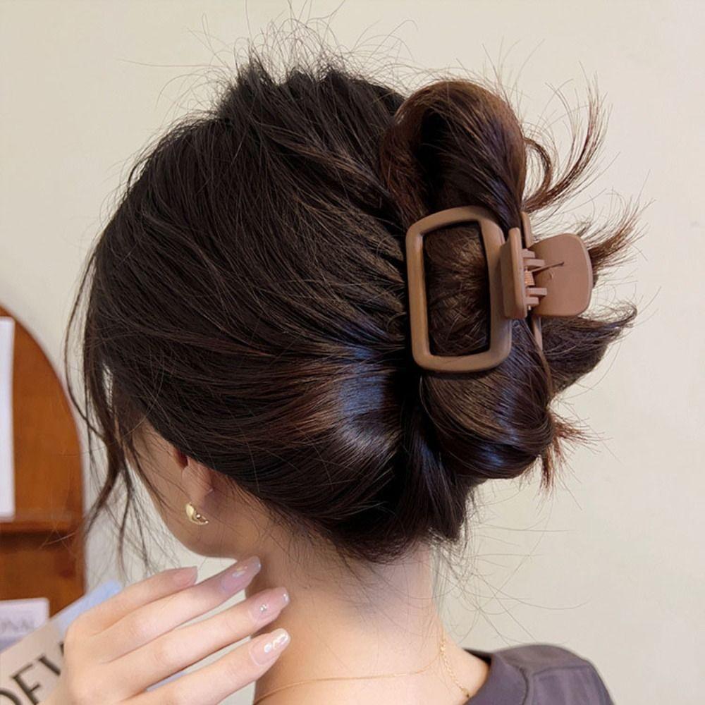 Нескользящие заколки-крабы для волос Матовые зажимы для волос Корейские аксессуары для волос Женщины Девушки