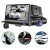 HD Car DVR 2/3 Camera Lens 4.0 Inch Rearview Mirror Dash Cam Camera Video Recorder Stream Media Player