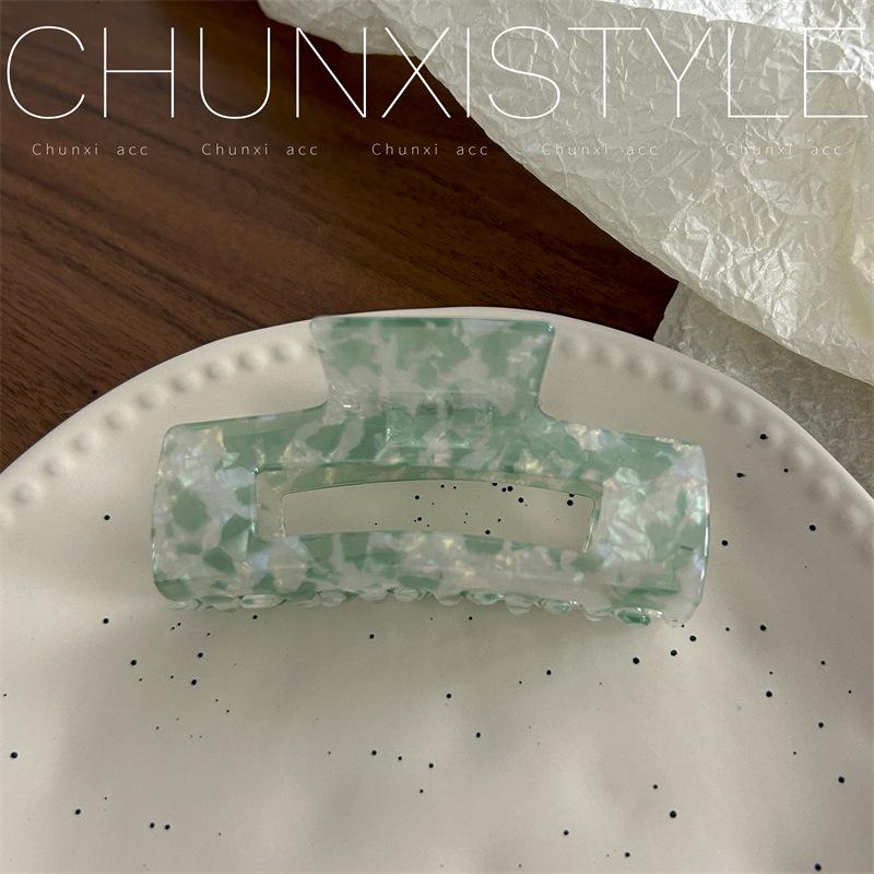 Large French Retro Mermaid Color Hairpin Shark Clip