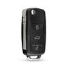 KEYYOU 20pcs Car Remote Key Flip Folding Key Shell Fob 2/3 Buttons For Volkswagen VW Jetta Golf Passat Beetle Skoda Seat Polo B5