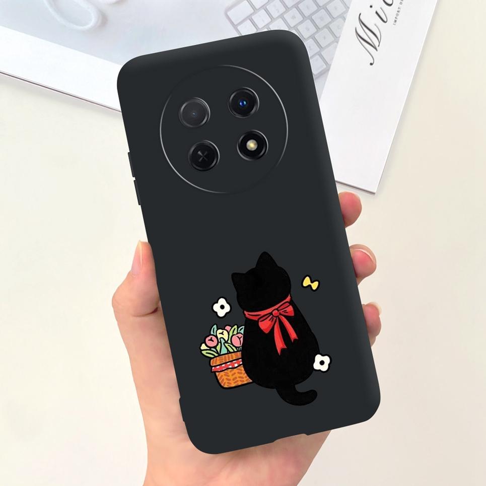 For Huawei Nova Y91 Cool Style Dragon Black Cat Soft TPU Shockproof Back Cover For Huawei NovaY91 Y 91 Phone Case Bumper Etui