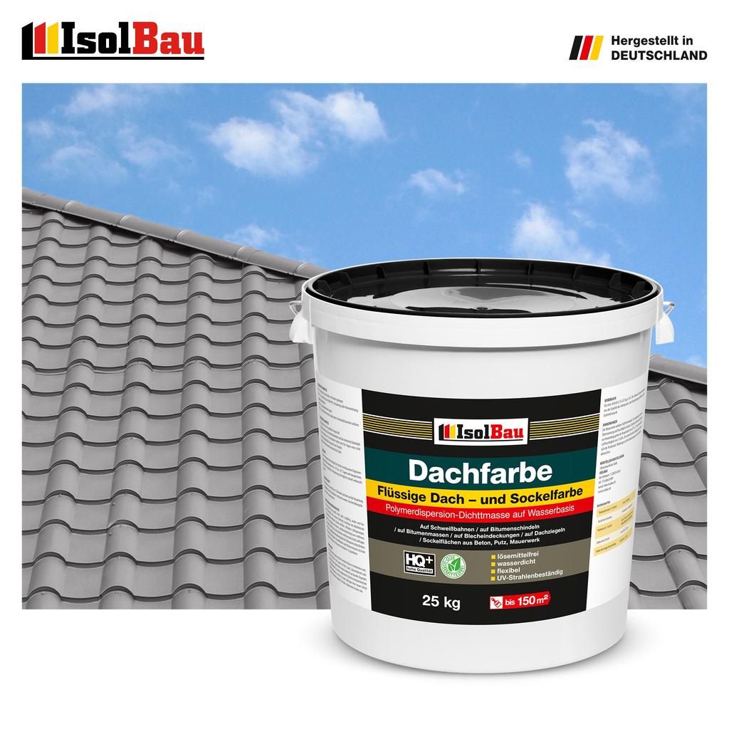 IsolBau Roof Paint Dachfarbe Concrete Gray 25