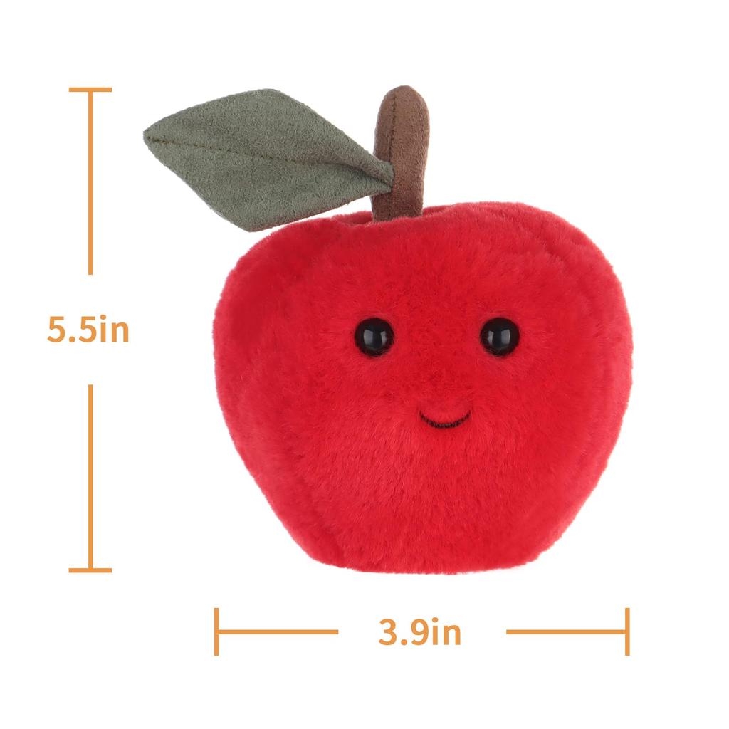 Apricot Lamb Sweet Apple Plush Toy for Kids, Soft and Cute, Fluffy Sweet Apple for Girls and Boys, 13cm