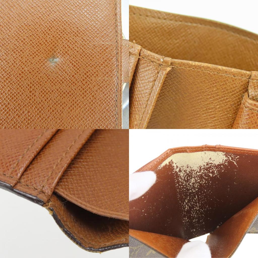 Used LOUIS VUITTON Bifold Wallet Portonet Bie Vienova M61663 Monogram Brown Gamaguchi