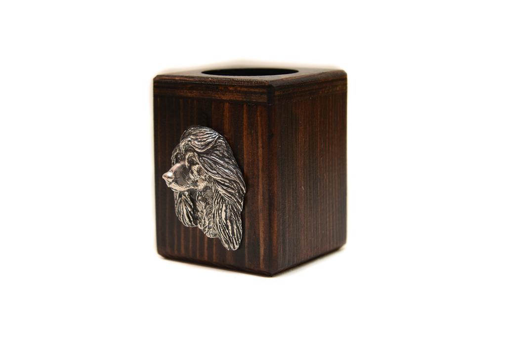 Afghan Hound, Tazi I – Wooden candle holder with a dog, a unique souvenir after losing a dog | Art-Dog