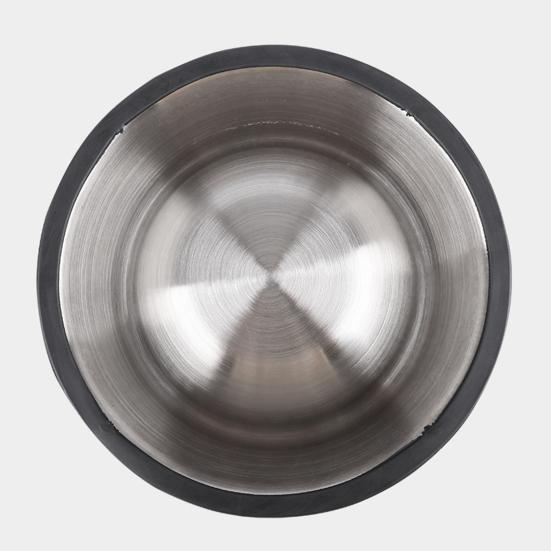 Миска для собаки с принтом, цельная нескользящая поверхность, гладкая, легко чистящаяся, домашний аксессуар из нержавеющей стали