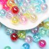 For Jewelry Making 50/100pcs/Pack Acrylic Beads Round Shape Iridescent DIY 6MM-10MM 22 Colors Accessories