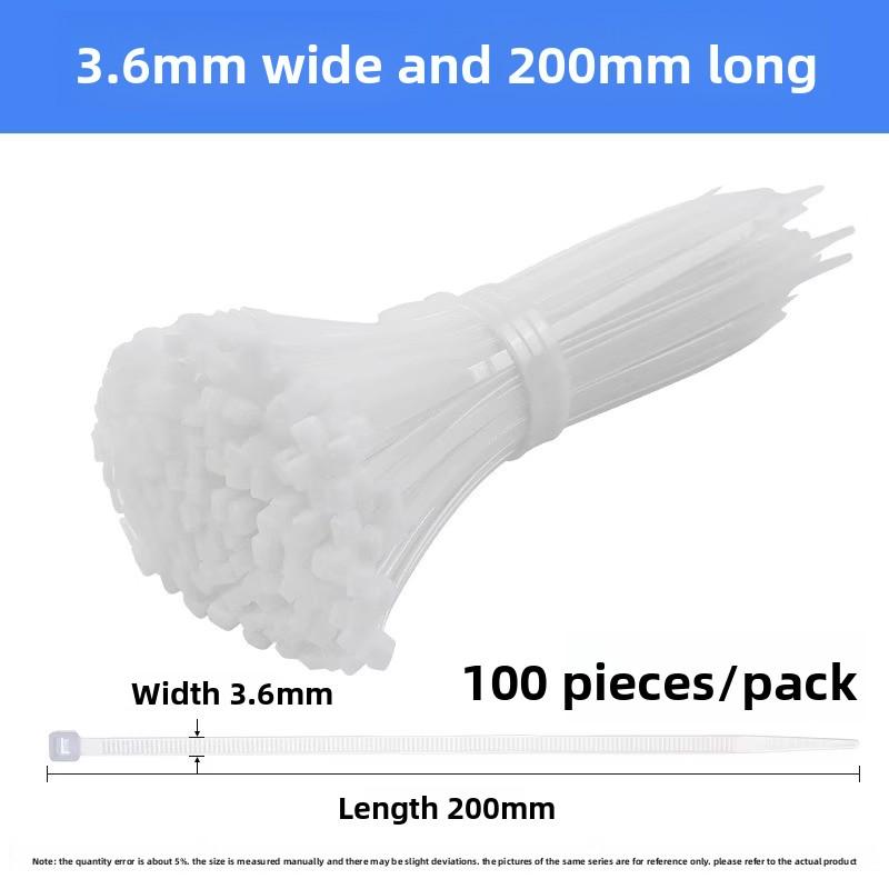 Высокопрочные нейлоновые пластиковые самозатягивающиеся кабельные стяжки для транспортировки и фиксации