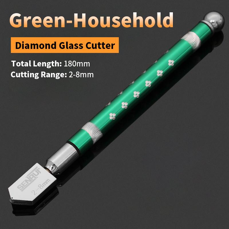 1 шт. Многоцветный профессиональный плиткорез для стекла, портативный стеклорез с алмазным наконечником, нож для стекла ручной инструмент