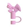 Dust Proof Bow Straw Cap Covers Reusable Silicone Straw Tips Cover  for Stanley Cups