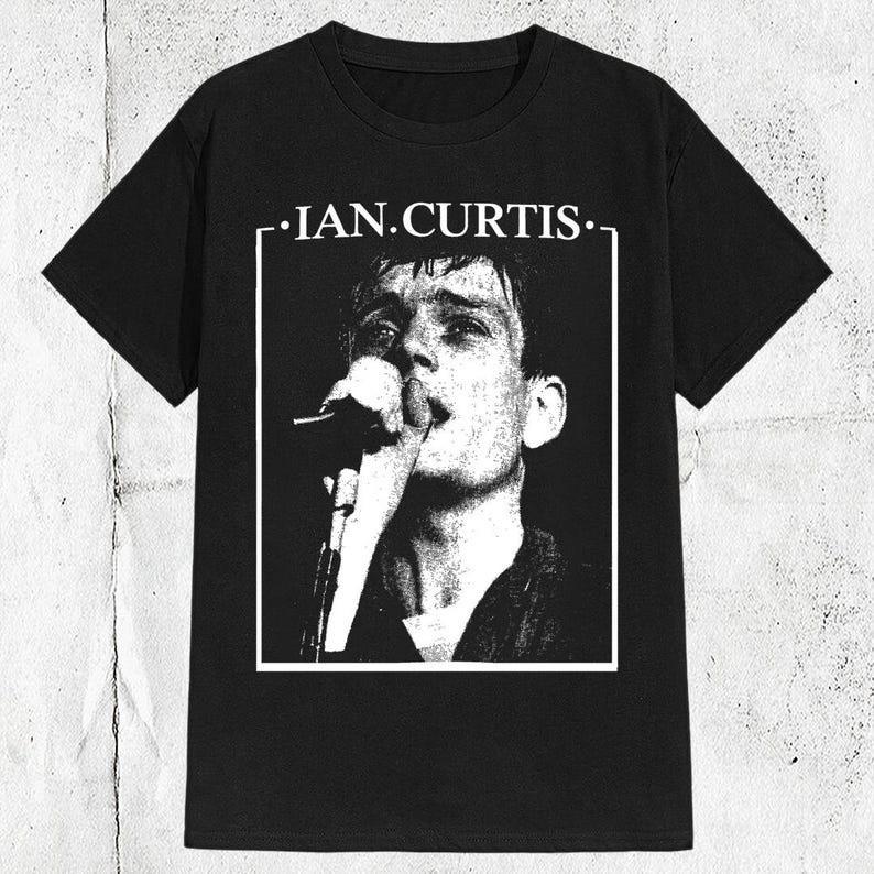 Ian Curtis – Vintage Style Post Punk Joy Division Inspired Graphic T‑Shirt