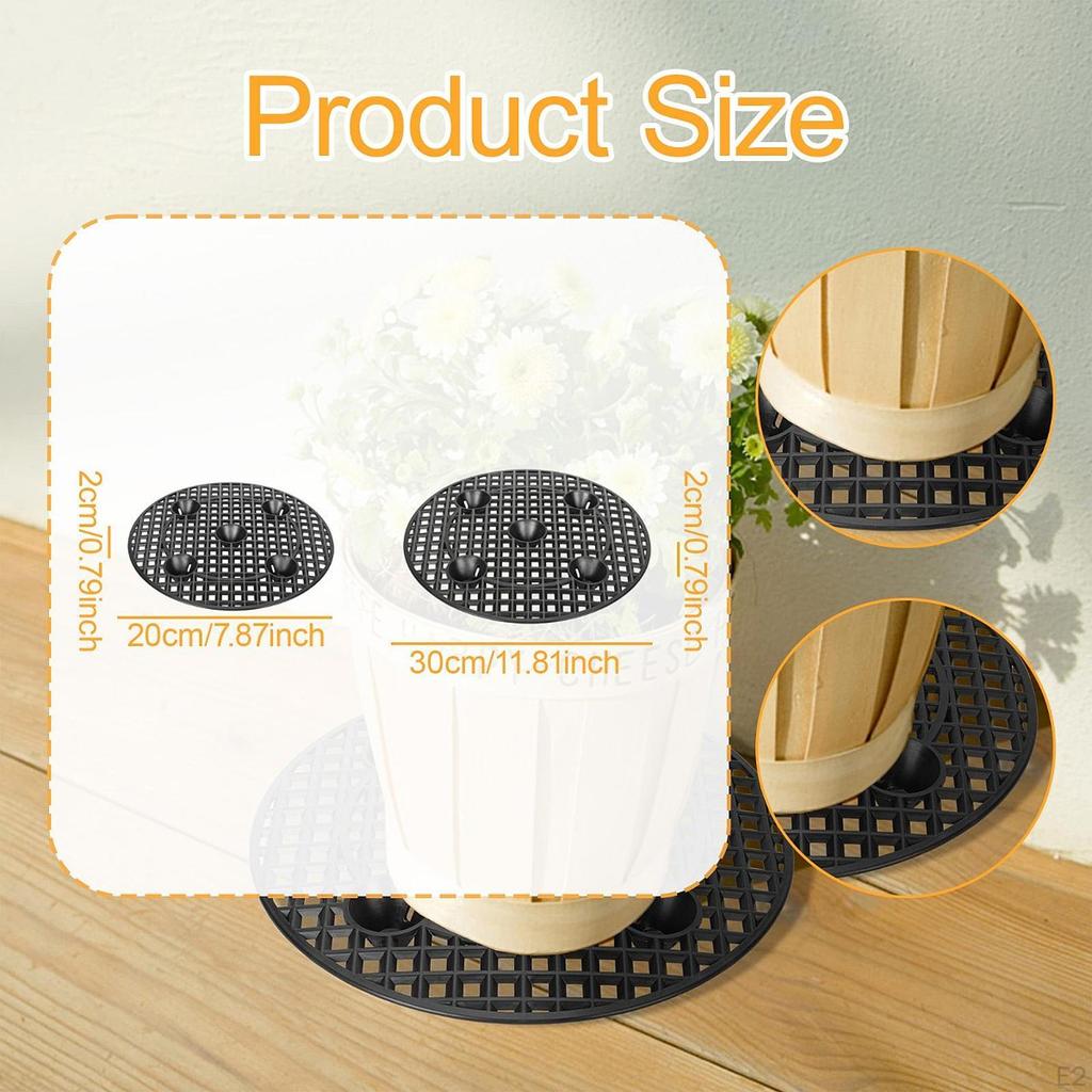 6 шт. Подъемник для горшков с уровнем растений, приподнятый комплект для основания кашпо, экономящий пространство, универсальный поддон для патио