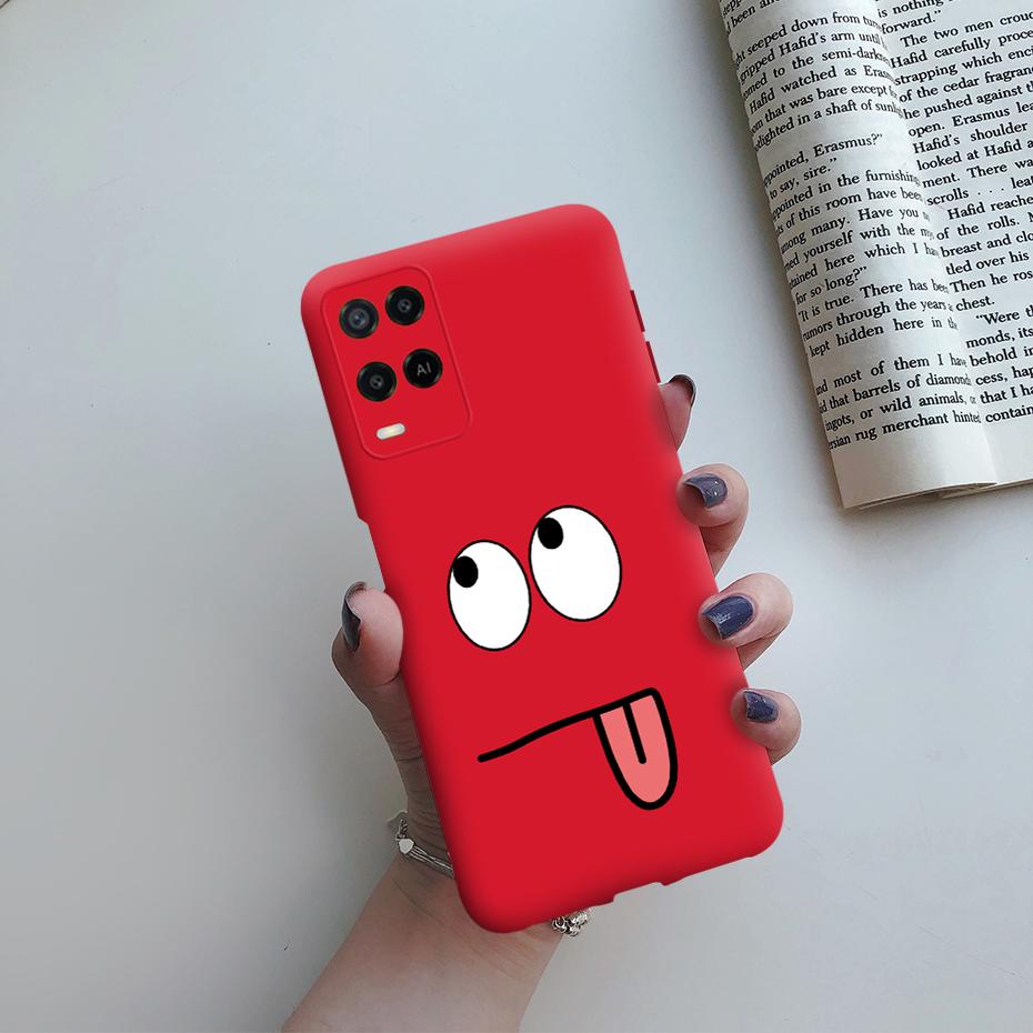 For Oppo A54 Case CPH2239 Soft Silicone Shockproof Cute Painted Cover For Oppo A54 OppoA54 A 54 6.1" Phone Cases Fundas Bumper
