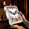 Дневник Гримуар Вампирской Летучей Мыши – Готические Розы, Колдовская Книга Заклинаний | Книга Теней из Кожи Ручной Работы