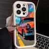 Чехол для телефона iPhone 17 Air 16E 15 16 Pro Max Классический Винтажный Ретро Автомобиль 14 Plus 13 12 Mini Мягкий Силиконовый Fundas
