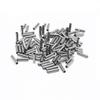 Copper Stainless Steel Crimp Sleeves Connector Fishing Wire Pipe Fishing Line Tube Tackle Tools