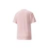 Puma Logo Pattern Solid Color Sports Round Neck Short Sleeve T-Shirt Women Tops Pink 847690-36