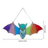Halloween Bat Stained Glass Suncatcher Window Hanging Acrylic Wall Art Decor
