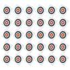 30 Pack 60cm Archery Target Paper Full Ring Archery Compound Anti Curve Bows and Arrows Competitive Target Paper