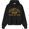 Fear of God Essentials Классическое флисовое худи Винтажный черный Мужские топы 192HO256861F