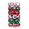 30PCS Xmas Balls Ornaments 2.4 Inch Plastic Multi Color Xmas Tree Hanging Balls for Holiday