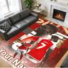 Crystal Velvet Rug Custom Name Text, Soft Non Slip Floor Mat Home DecorBukayo Saka