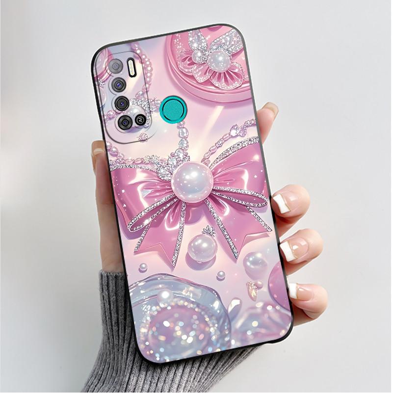 Чехол для Tecno Pouvoir 4 Pro LC7 LC8 Мягкий Силиконовый TPU Чехол для Телефона Для Tecno Pouvoir 4 4Pro LC 7 LC 8 Задняя Крышка Цветочные Fundas