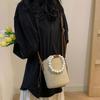 Straw Beading Shoulder and Crossbody Bags for Women Solid Sense of Luxury Grace Handbags Casual Fashion