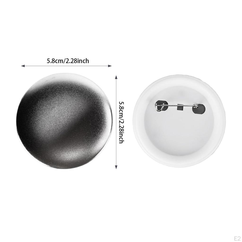 100x Пуговицы Принадлежности Пустые Значки Детали Изготовление Подарков Сувениры DIY Булавка Назад