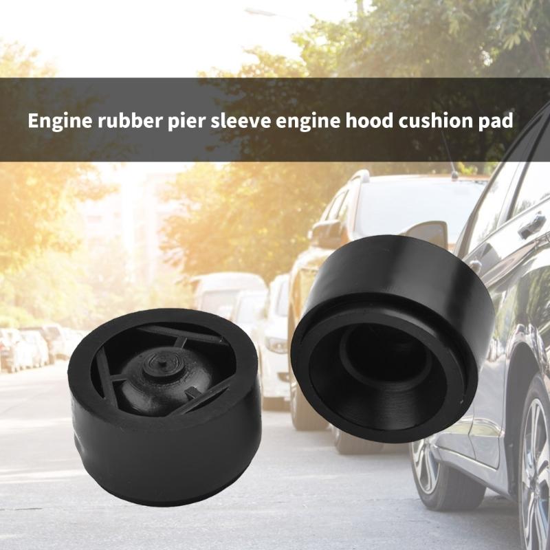 Rubber Engine Mount Cushion Pad Engine Hood Buffer Pads Rubber Engine Vibration Dampers Simple Installation for Automotives 