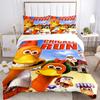 Chicken Run Movie Poster Print 3Pcs Bedding Set,Duvet Cover with 2 Bedro,Pillowcase Home Birthday Gift
