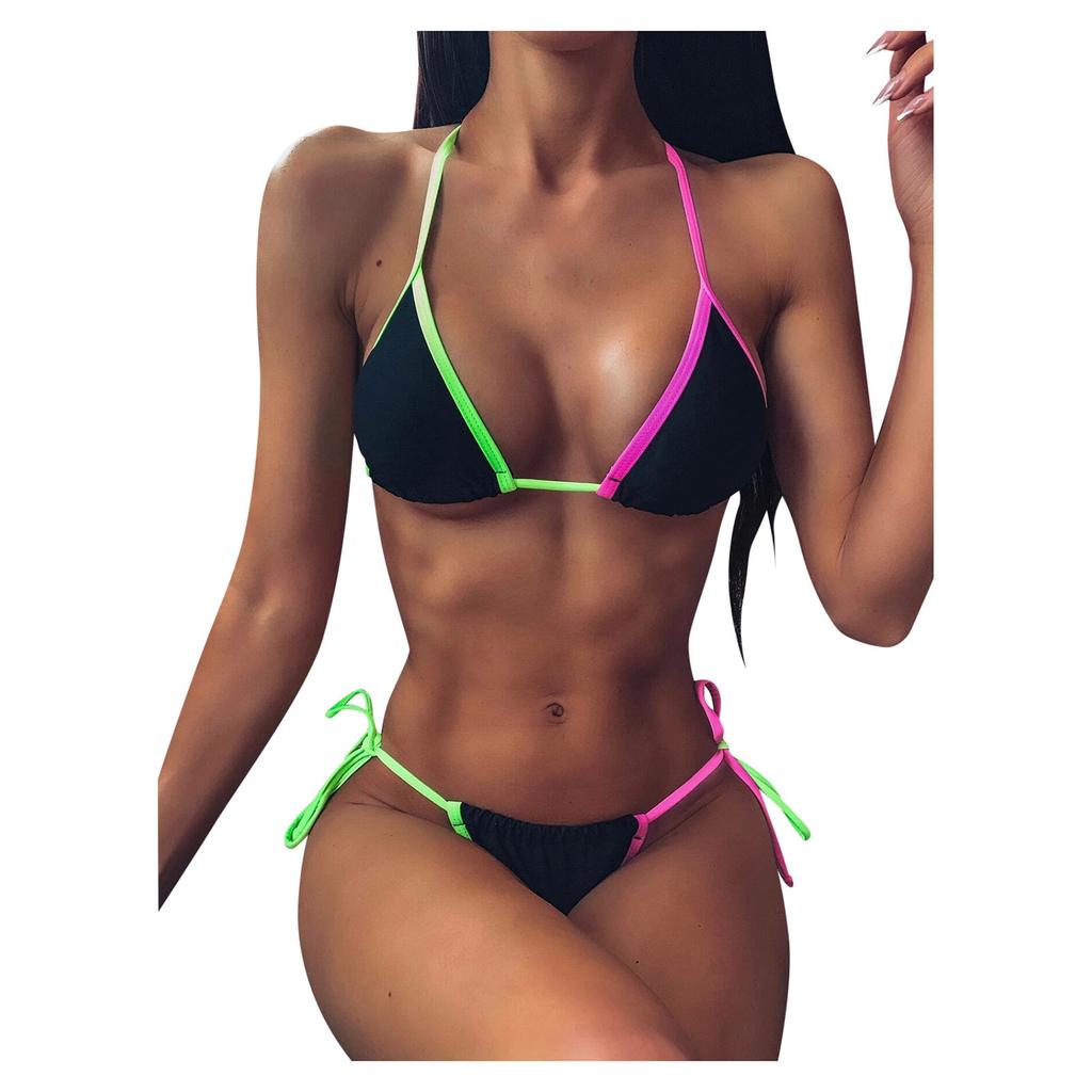 Женщины Bandeau Bandage Bikini Set Push-Up Бразильские купальники Пляжная одежда Купальник