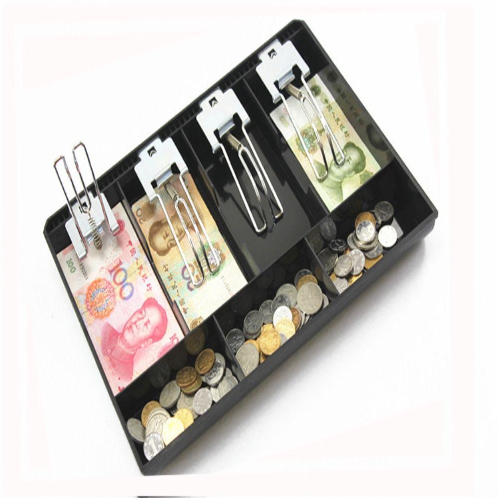 Counter Case 3/4/5compartments Store Coin Drawer box Cash Drawer Tray Cash Register Box Cashier Box