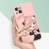 Аниме SPY FAMILY Чехлы для телефона из силикона для пары на iPhone 15 13 14 12 11 Pro Max Mini X XR XS 7 8 Plus SE Аня Форджер Чехлы Сумки
