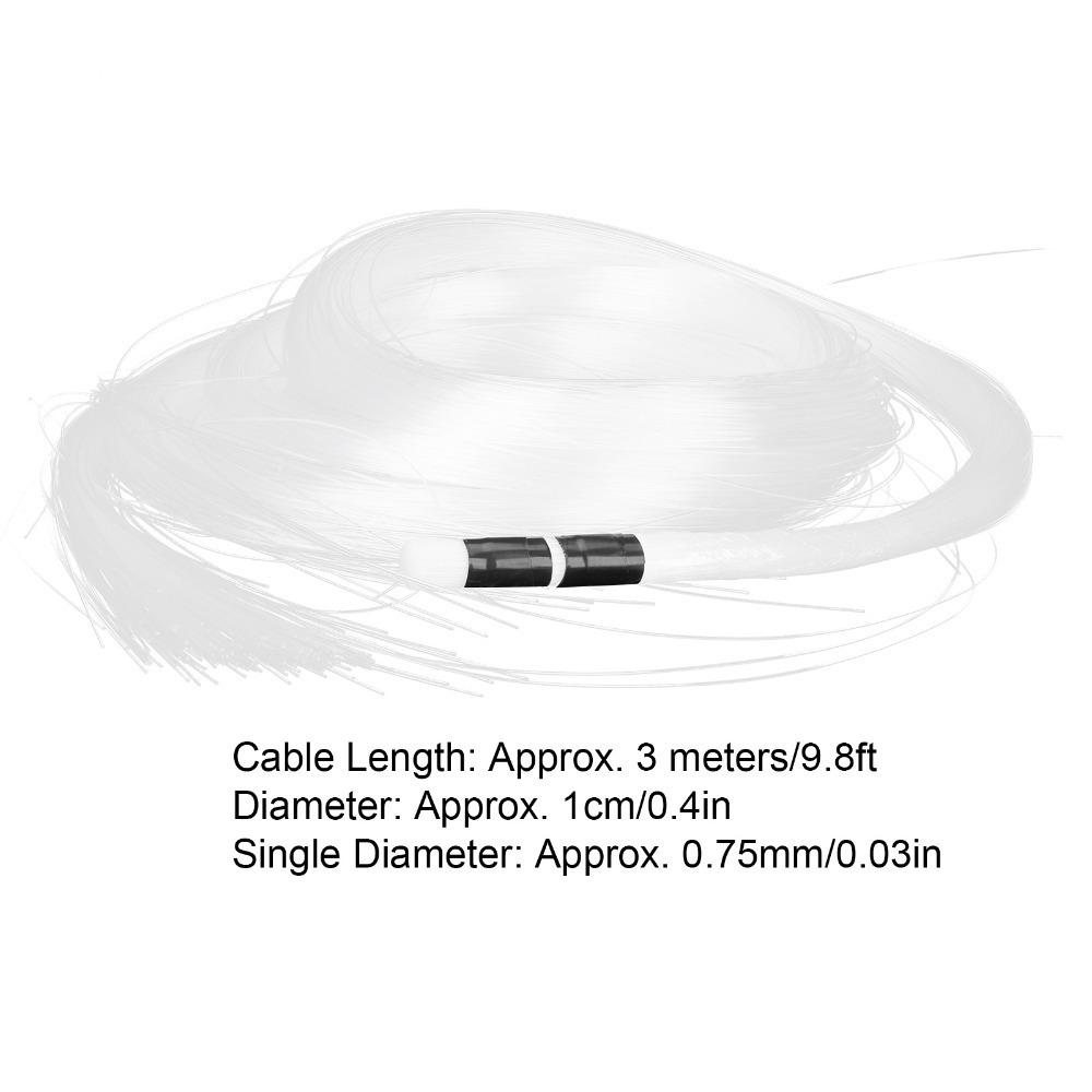 300/200pcs 2m/3m Optical Fiber Strands PMMA Material Star Ceiling Light Kit  Home Theater Decoration