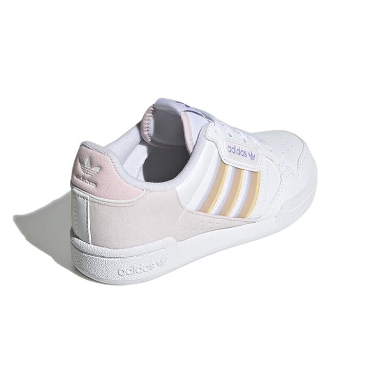 adidas Оригинальные низкие кеды для скейтбординга Continental для детей Детские кроссовки Бело-фиолетовые GY8139