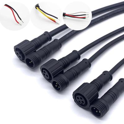 1 пара 2-контактный, 3-контактный, 4-контактный IP65, соединительный кабель постоянного тока, водонепроницаемая вилка для светодиодных лент, переходник «папа-мама»