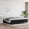 3144103 vidaXL Divan Bed with Mattress Black 200x200 Cm Fabric