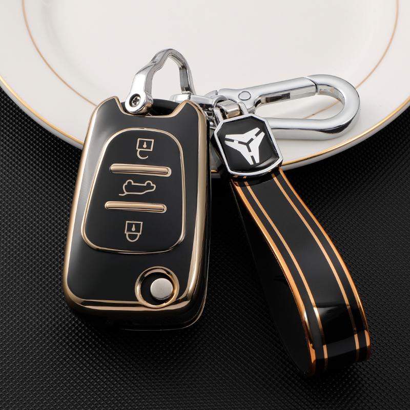 TPU Car Key Case Cover Shell Fob Keychain For KIA Sportage Rio 3 Soul Optima Ceed Pro K5 K2 Pride For Hyundai I30 Ix20 Ix25 Ix35 Elantra Accent